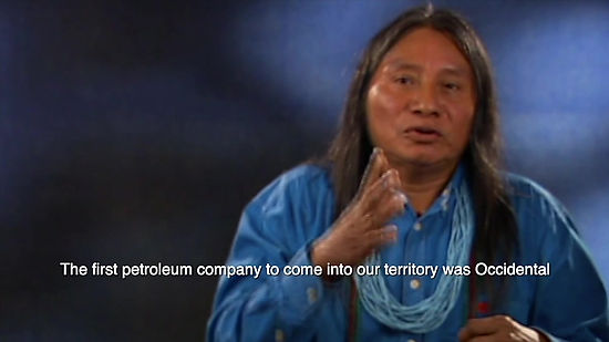 Berito Kuwaru'wa with a message from the U'wa Lands Kajka-Ika in the Columbian Cloud Forest